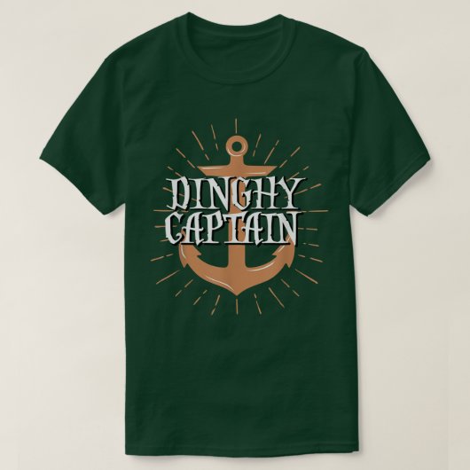 T-shirt Dinghy Capitaine FunnyBateau (Design devant)