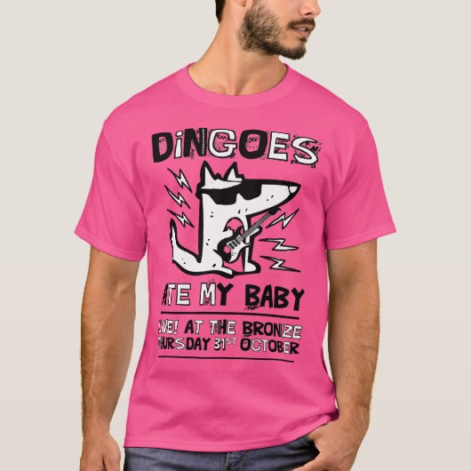 T-shirt Dingos Mange Mon Bébé (Devant)
