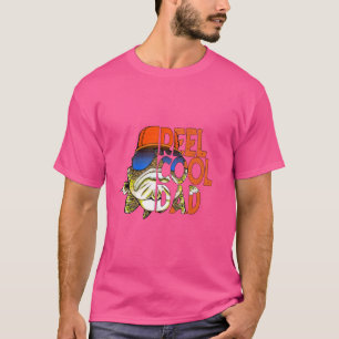 T-shirt Dingue Chien Papa Pêche Drôle Fête des pères Reel