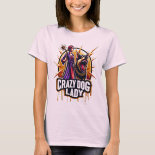 T-shirt Dingue Femme De Chien Avec Son Chien De Garde De F