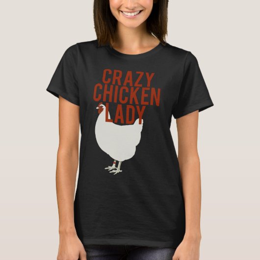 T-shirt Dingue poule dame 61 (Devant)