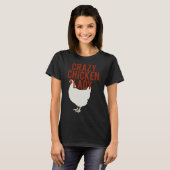 T-shirt Dingue poule dame 61 (Devant entier)