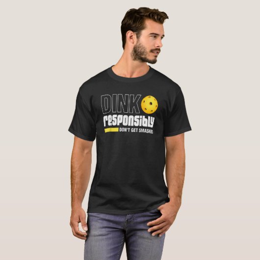 T-shirt Dink de manière responsable ne pas se faire écrase (Devant entier)