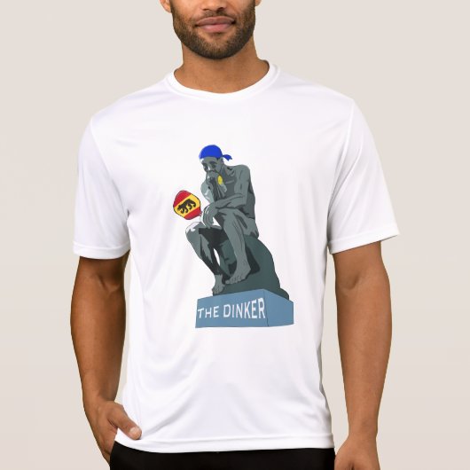 T-shirt Dink Pickleball le penseur comme performance de di (Devant)