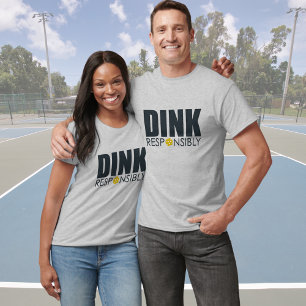 T-shirt Dink Pickleball Word Art de manière responsable