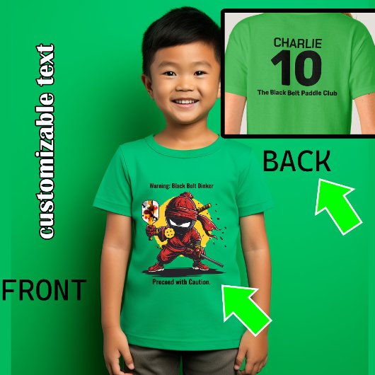 T-shirt Dinker de ceinture noire