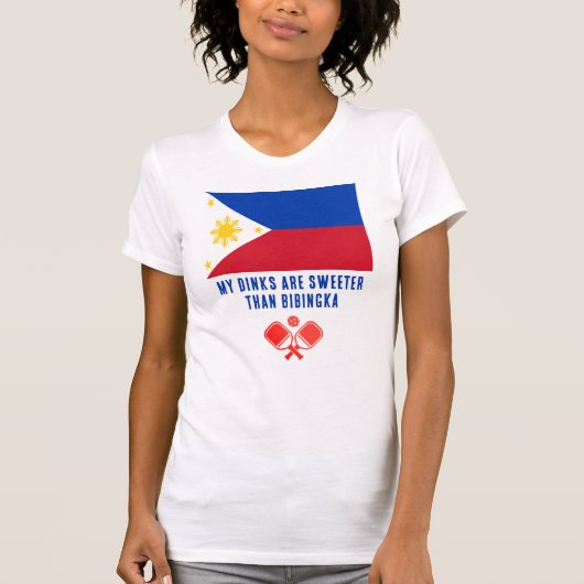 T-shirt DINKS PLUS SUCRÉS QUE BIBINGKA Philippines Pickleb (Devant)