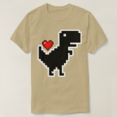T-shirt Dino 8 bits (Design devant)