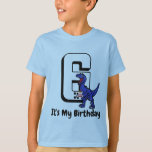 T-shirt Dino Anniversaire Personnalisé Âge et occasion<br><div class="desc">C'est mon anniversaire Personnalisé Age & occasion</div>