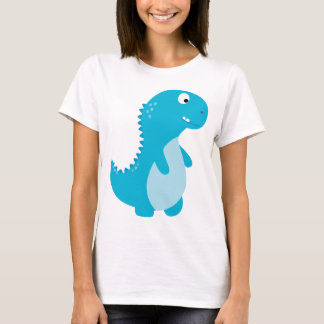 T-shirt Dino bleu mignon