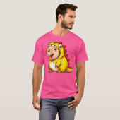 T-shirt Dino Capybara Super Halloween Capy Capybara Dinos (Devant entier)