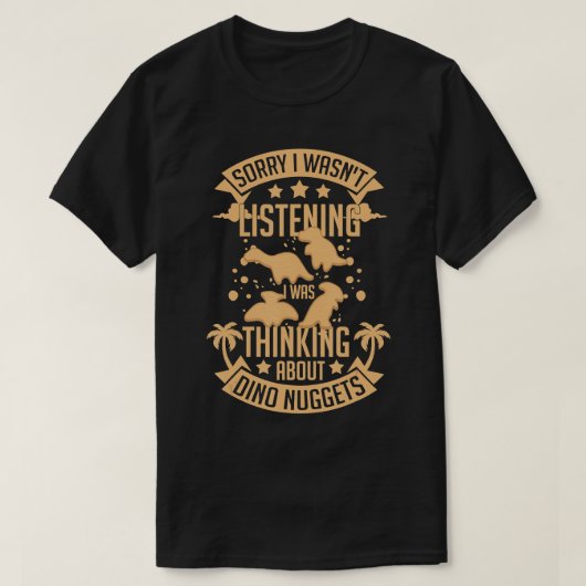T-shirt Dino Chicken Nugget Dinosaur Nugs Veggie Funny T-S (Design devant)