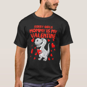 T-shirt Dino Coeur Désolé Filles Maman Est Mes Garçons Val