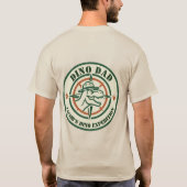 T-shirt Dino Dad Shirt, Dinosaur Birthday Party  (Dos)