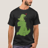 T-shirt Dino Daddy with small Rex Dinosaur (Devant)