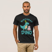 T-shirt Dino d'anniversaire - Cute Dinosaur Cake Surprise (Devant entier)