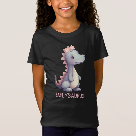 T-Shirt Dino Darling - Princesse préhistorique personnalis (Devant)