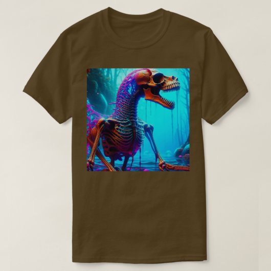 T-shirt Dino Dawn Brossé Réveillements paléontologiques TS (Design devant)
