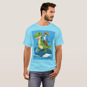T-shirt Dino et baleines (Devant entier)