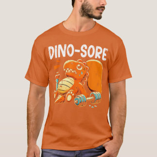 T-shirt Dino exercice douloureux drôle de gym de sport hom