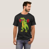 T-shirt Dino Gym Entraînement Dinosaure Bodybuilding (Devant entier)
