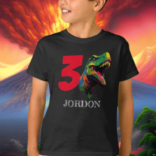 T-shirt Dino Happy 3e anniversaire