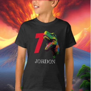 T-shirt Dino Happy 7e anniversaire