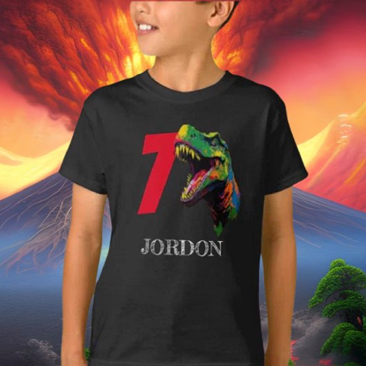 T-shirt Dino Happy 7e anniversaire