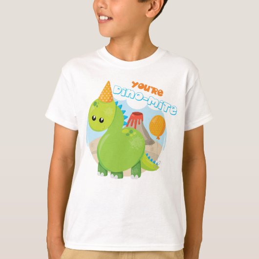 T-shirt DINO Kids' Hanes TAGLESS® (Devant)
