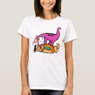 T-shirt Dino léchant le Flintstone de Fred