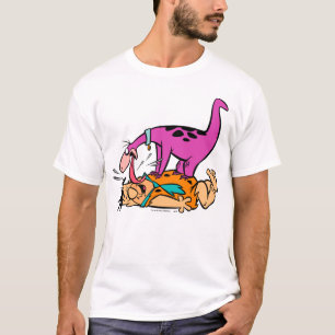 T-shirt Dino Licking Fred Flintstone
