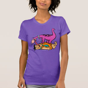T-shirt Dino Licking Fred Flintstone