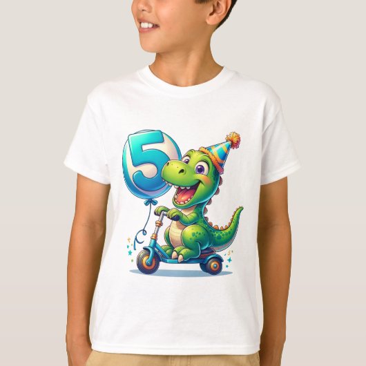 T-shirt Dino-mite Five : Gravement dans l'année cinq (Devant)