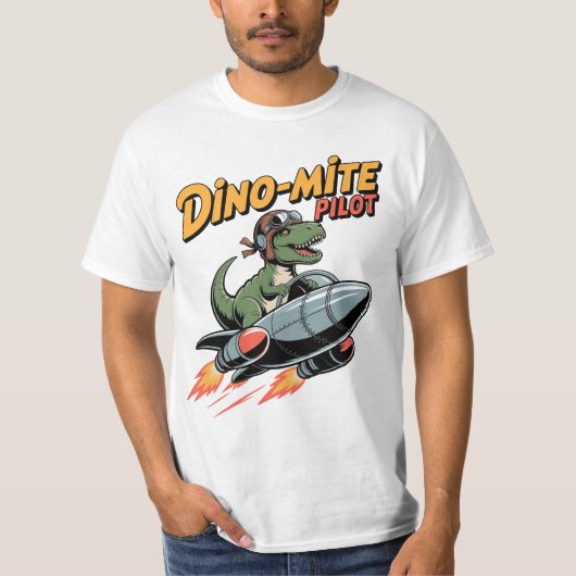 T-shirt Dino-mite Pilot (Devant)