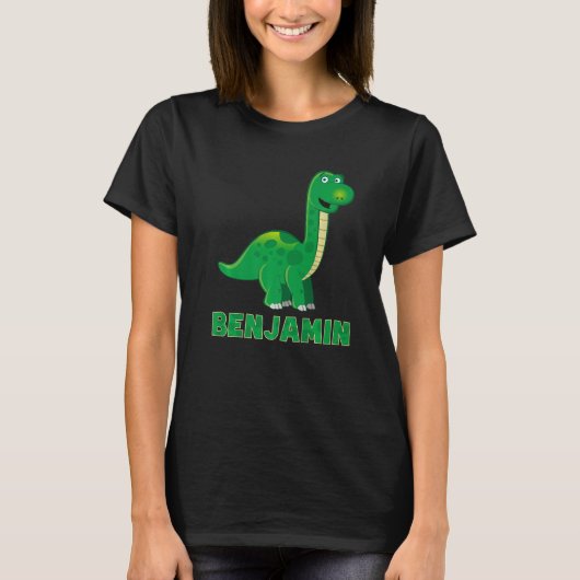 T-shirt Dino nom dinosaure Benjamin (Devant)