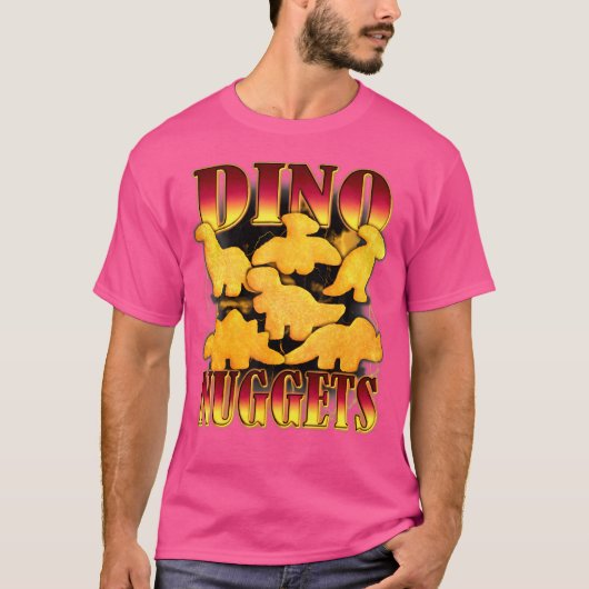 T-shirt Dino Nuggets Bootleg Rap esthétique Dinosaur Chick (Devant)