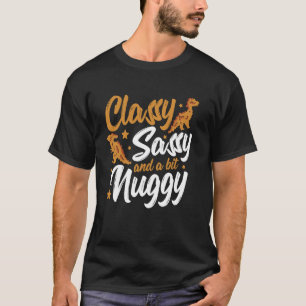 T-shirt Dino Nuggets Femme Classy Sassy Poulet Dino Nugge