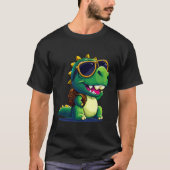 T-shirt Dino Ravi S'Engage Dans Une Aventure Scolaire (Devant)