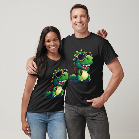 T-shirt Dino Ravi S'Engage Dans Une Aventure Scolaire (Unisexe)