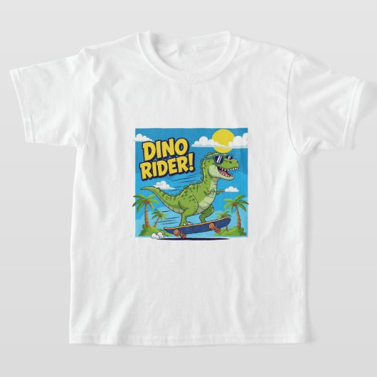 T-shirt "Dino Rider – Skate into Adventure!" (Poser)