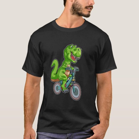 T-shirt Dino Riding Ebike pour E Bike et Rex (Devant)