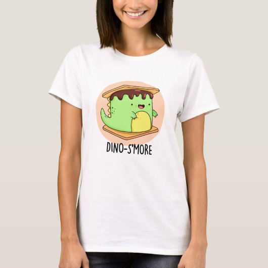 T-shirt Dino-smore Dinosaure Dinosaure Smore Pun (Devant)