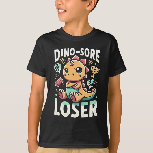 T-shirt "Dino-Sore Loser" - Dinosaure Design (Devant)