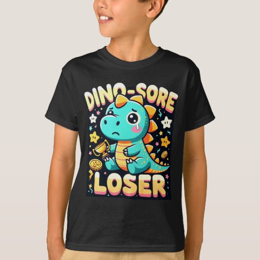 T-shirt "Dino-Sore Loser" - Dinosaure Design (Devant)