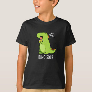 T-shirt Dino-sour Dinosaure Pun Dark BG