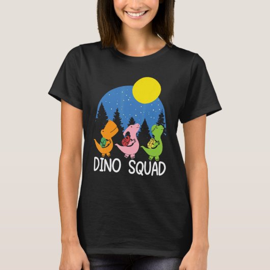 T-shirt Dino Squad Future Paléontologue Fossil Dinosaur (Devant)