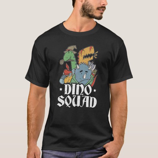 T-shirt Dino Squad Future Paléontologue Fossil Dinosaur (Devant)