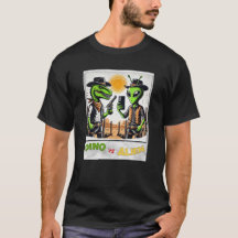 Dino UFO Selfie : Dino vs Alien (Man Tshirt) #08