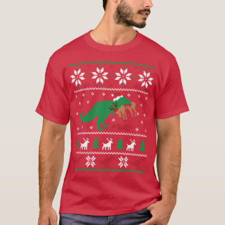T-shirt Dino Ugly Noël Sweater Drôle de Cadeau de Noël Gi