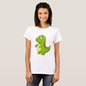 T-shirt Dino Vert Joyeux (Devant entier)